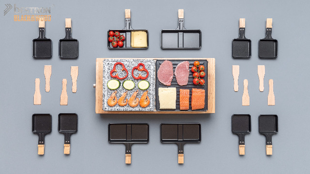 Bestron XL Raclette Grill, ensemble électrique Party-Raclette-Grill