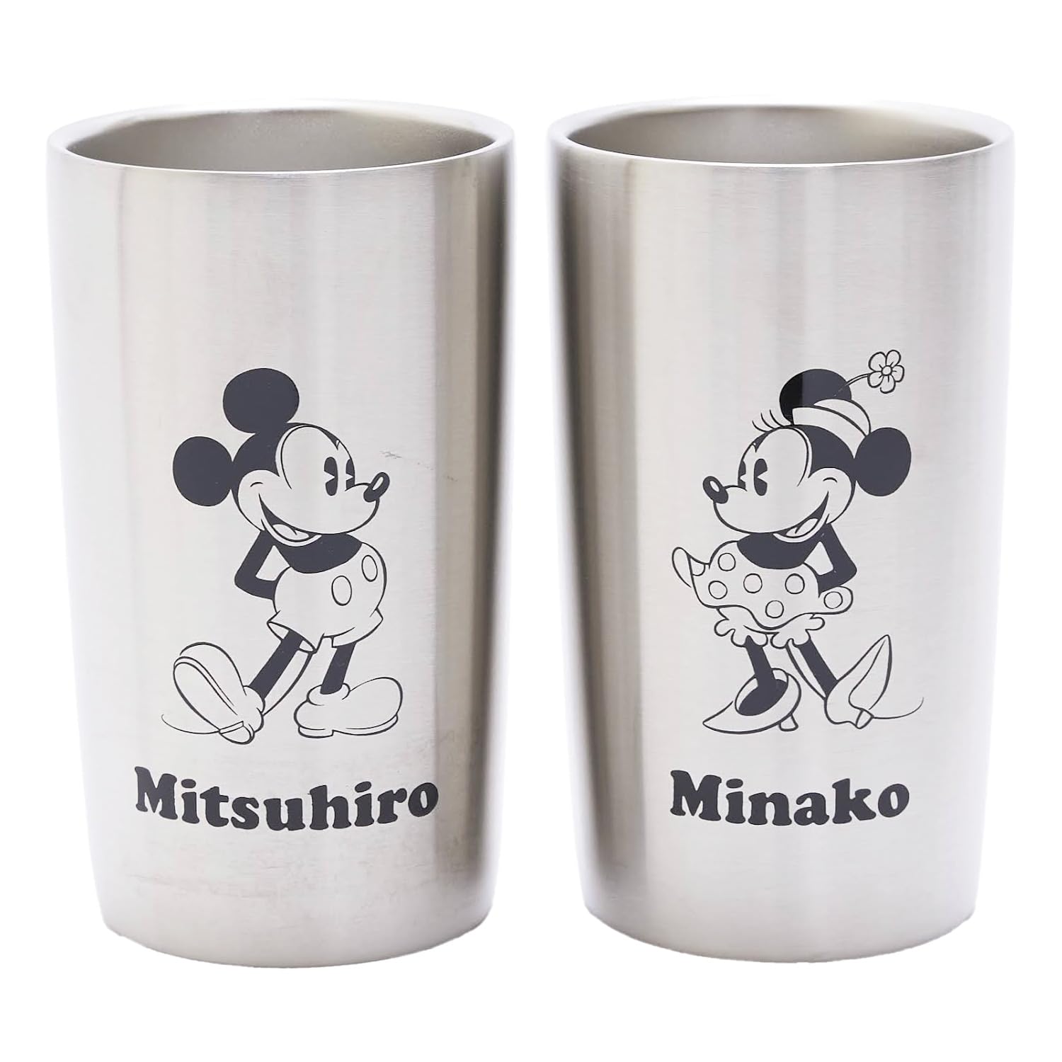 Amazon | 名入れ ペア タンブラー ステンレス ディズニー 名入れ ペア