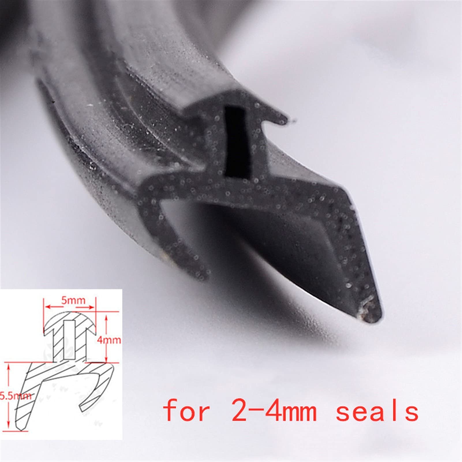 Dichtungsband für Türen Fenster Gummi-Türfenster-Dichtungsstreifen Schalldichter wasserdichte staubdichte Dichtungsbandwetter-Stripplücke Füllerfenster-Hardware (Color : B, Size : 10M)