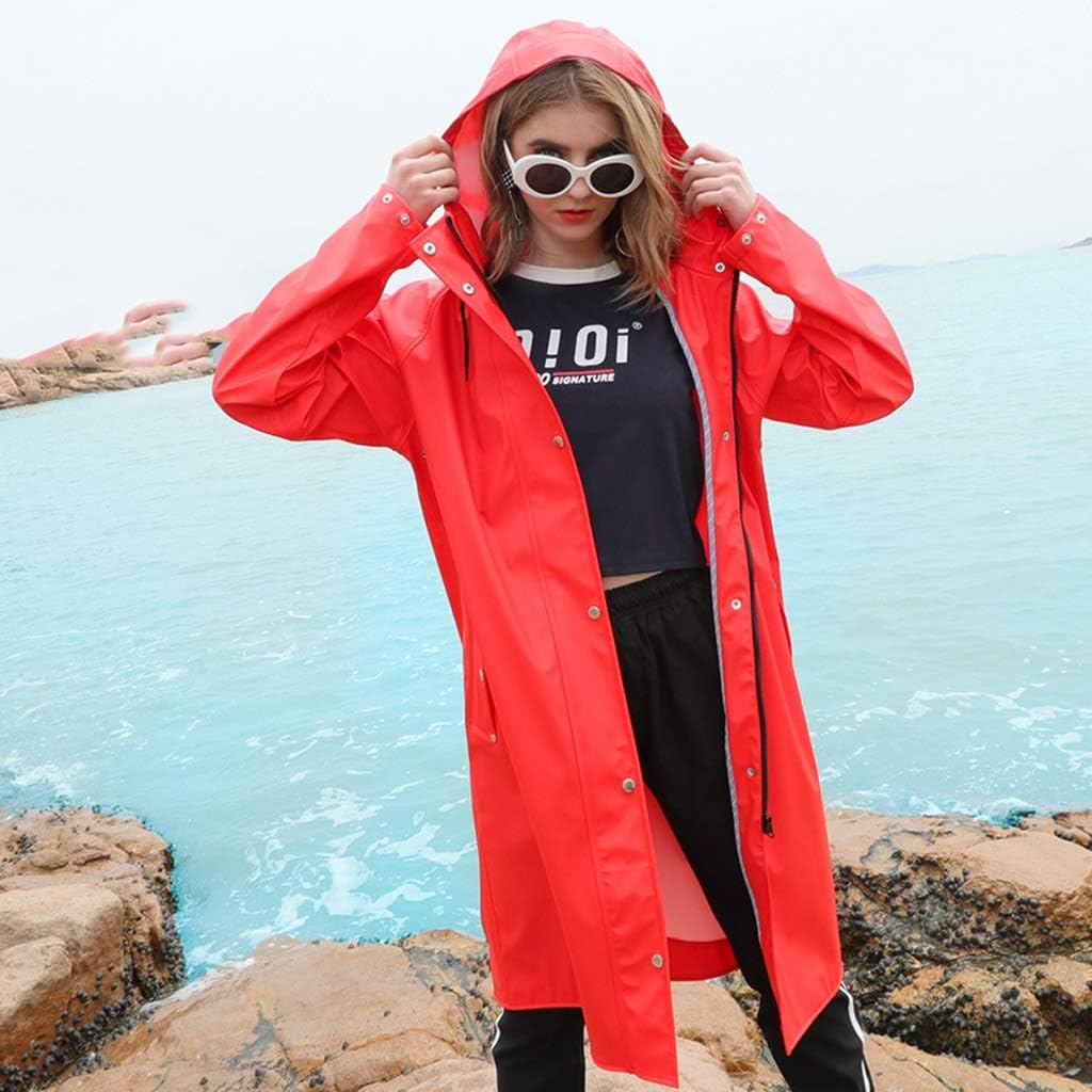 HXX yoga blocks Women's Red Raincoat 