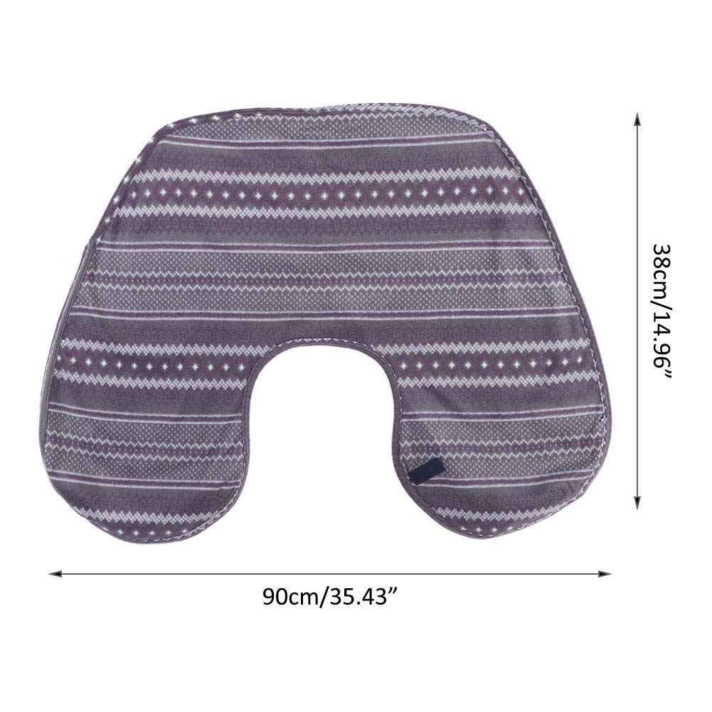 Capa de mantón para hombros cálidos, almohadilla de calor para el cuello lavable Mantilla de hombro de felpa de doble cara para el invierno