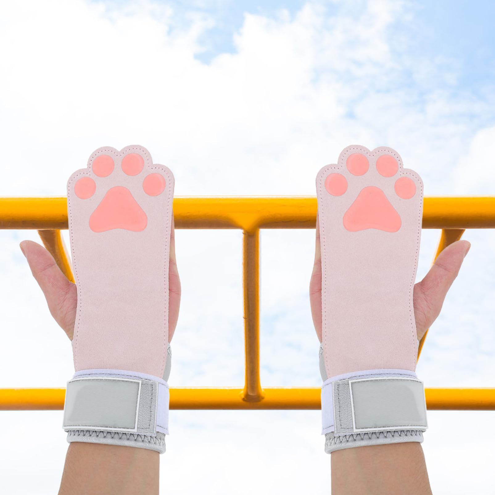 Fasce da Polso per Sollevamento Pesi Rosa, 2 Pezzi, Pelle Bovina | Supporto Rapido al Polso, per Allenamento Forza e Fitness, Taglio Donna, Presa Stabile