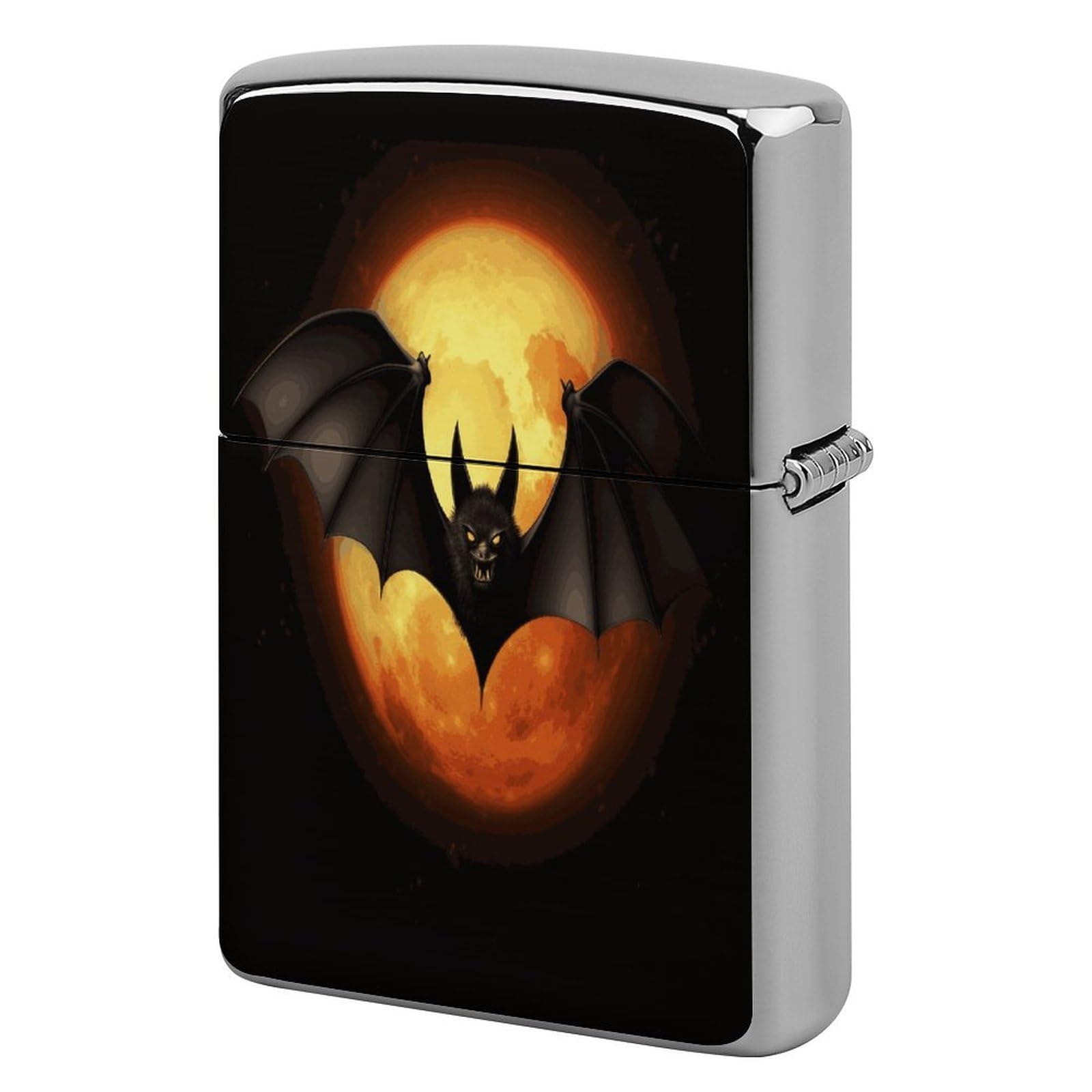 Btcowzrv Style Halloween Bat Metal Lighter Case Sleeve Cover Holder