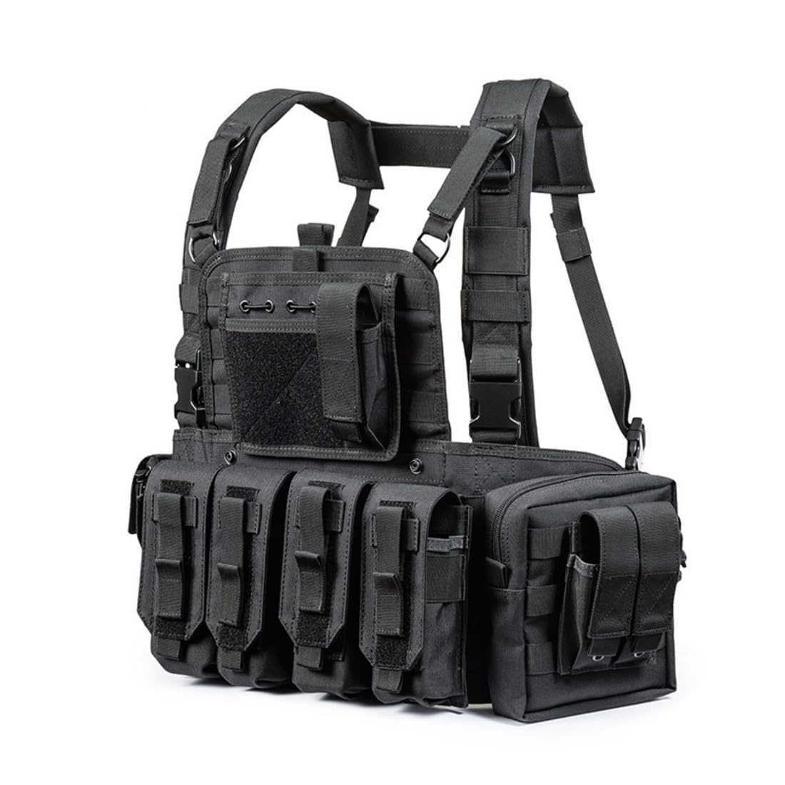 ACEXIER Deportes al Aire Libre Camuflaje Chaleco Uniforme de Entrenamiento Chaleco Táctico JPC Chaleco Táctico con Numerosas Bolsas Chaleco de Entrenamiento de Combate