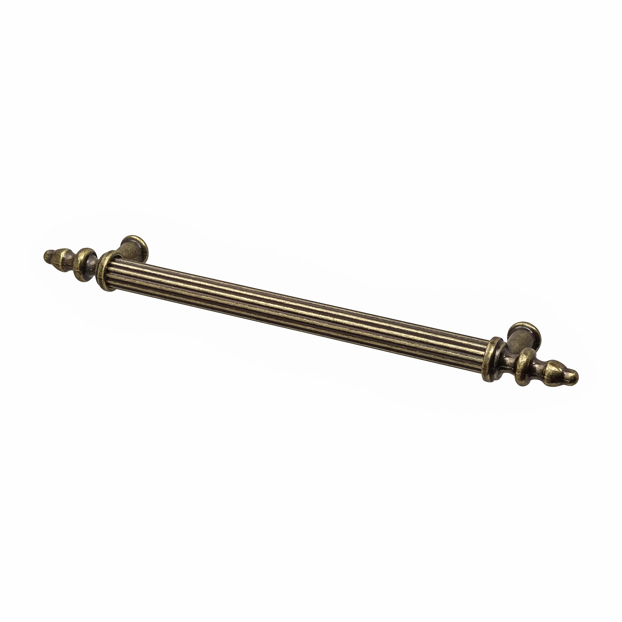 Decoranddecor Vandon - Vintage Traditional Cabinet Pull Handles Country Style Classic - Solid Zinc (160mm, Antique Brass)