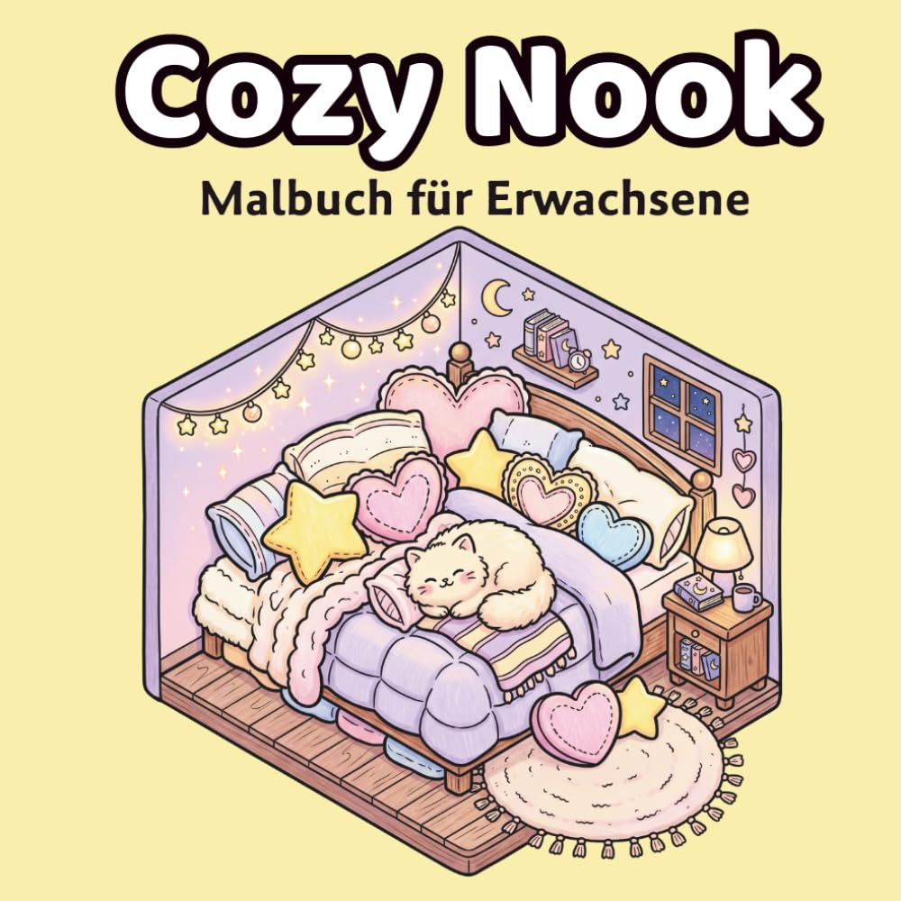 Cozy Nook: Malbuch für Erwachsene: Süße, einfache und gemütliche Ecken zur Entspannung