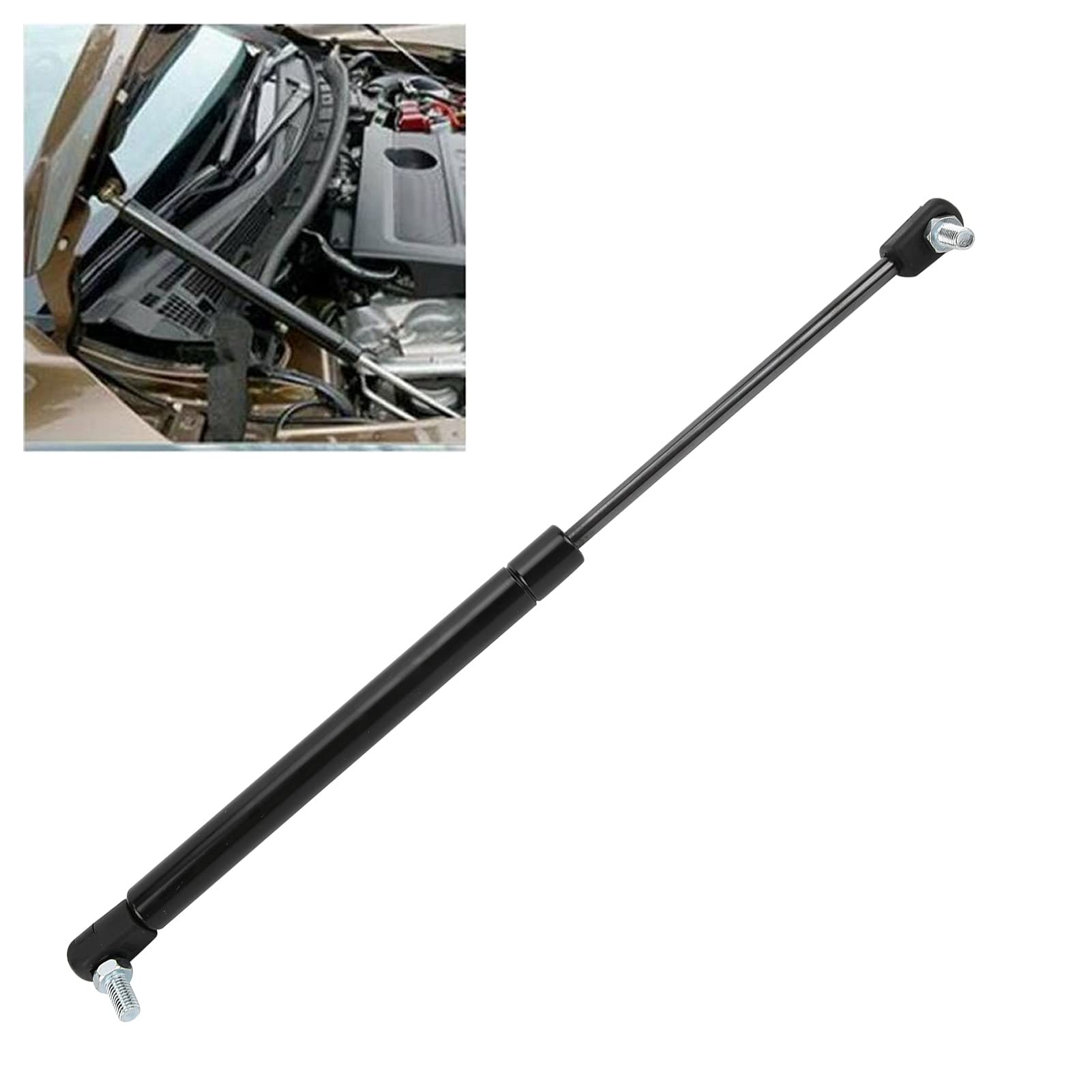 Akozon Soporte de elevación de capó de coche, Soporte para levantar el capó Resorte de gas 7E0823359 Reemplazo de acero para T5 Transporter 2003‑2015