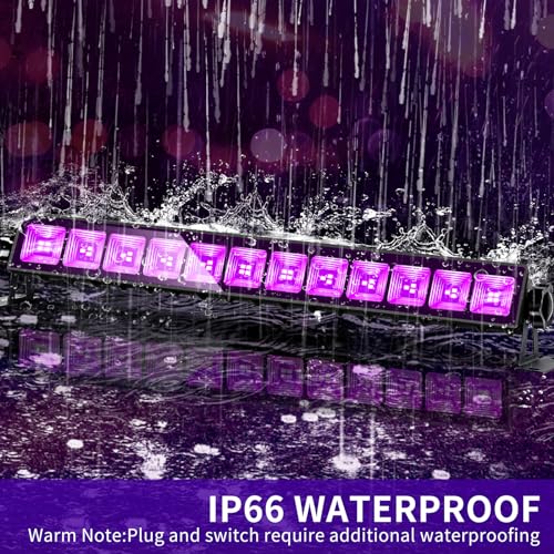 Tigqiang 38W BLACK LIGHT BAR 6 Pack Led Black Lights thumb #1