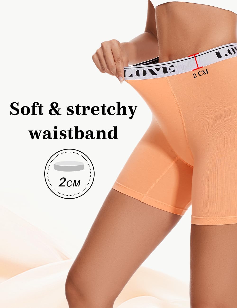 Womens Boxer Briefs High Waisted Modal Boy Shorts Underwear - Image 4