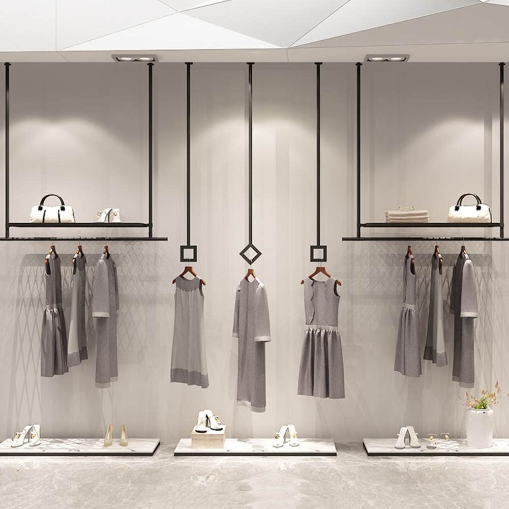 Amazon｜高さ調節可能な天井吊り下げ式洋服ラック、 ブライダル