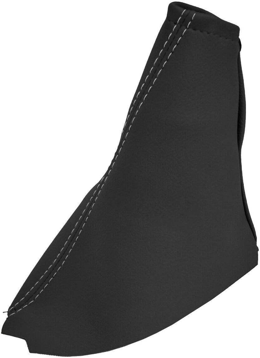 E Brake Boot Cover Leather Compatible with Nissan Skyline R33 1993-1998 Gray Stitch