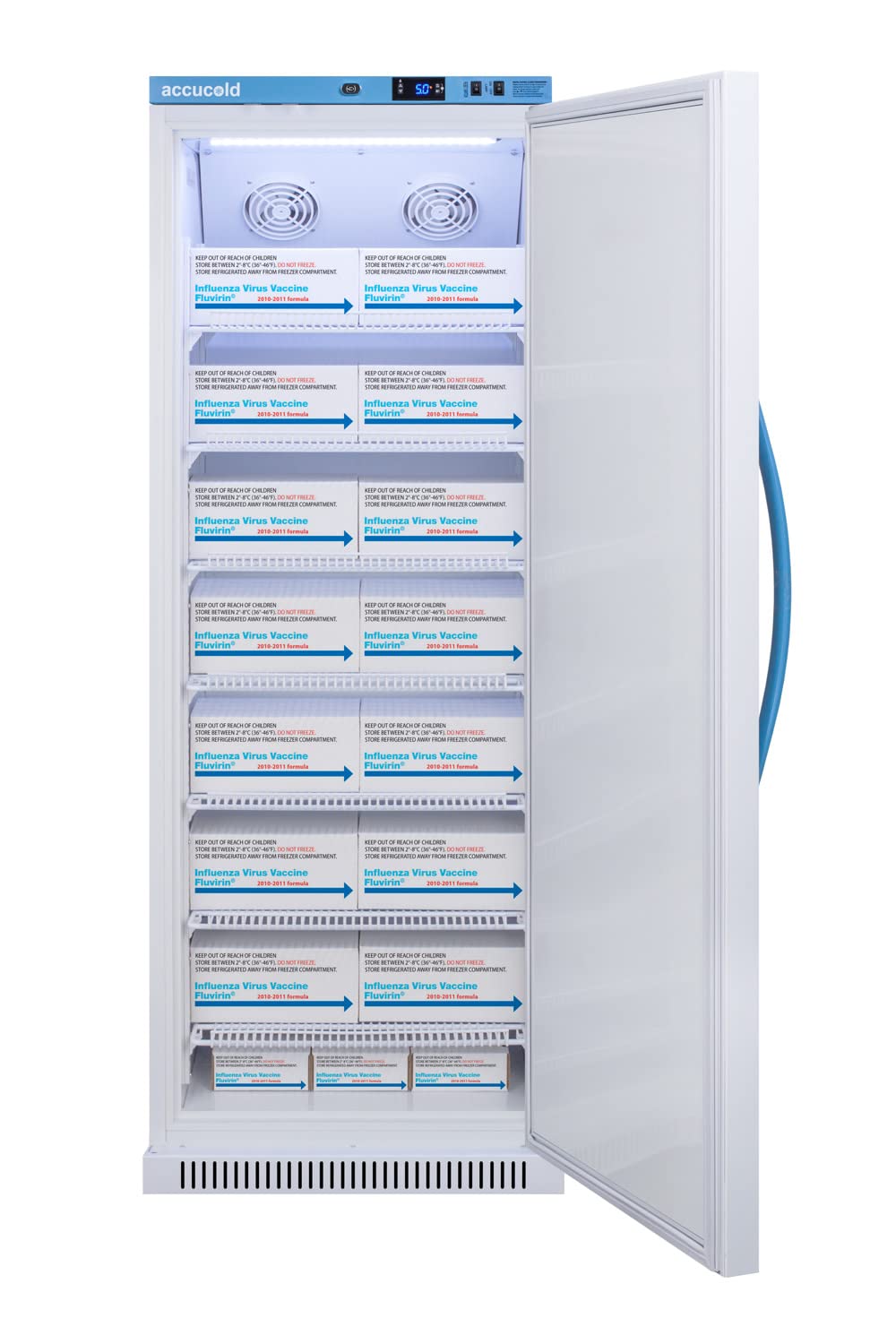 Accucold Ars12pv 12 Cu.Ft. Upright Vaccine Refrigerator, White; Designed And Purpose-Built For Pharmacy, Medication, And Vaccine Applications To Support Meeting Cdc/Vfc Guidelines on Fridge.com - View 3