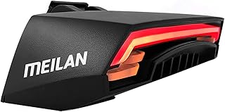 Jiangtao Luz traseira de bicicleta X5 Luz traseira de bicicleta remota sem fio Luz indicadora de direção Feixe de LED USB Carregável Luz traseira de ciclismo,Preto