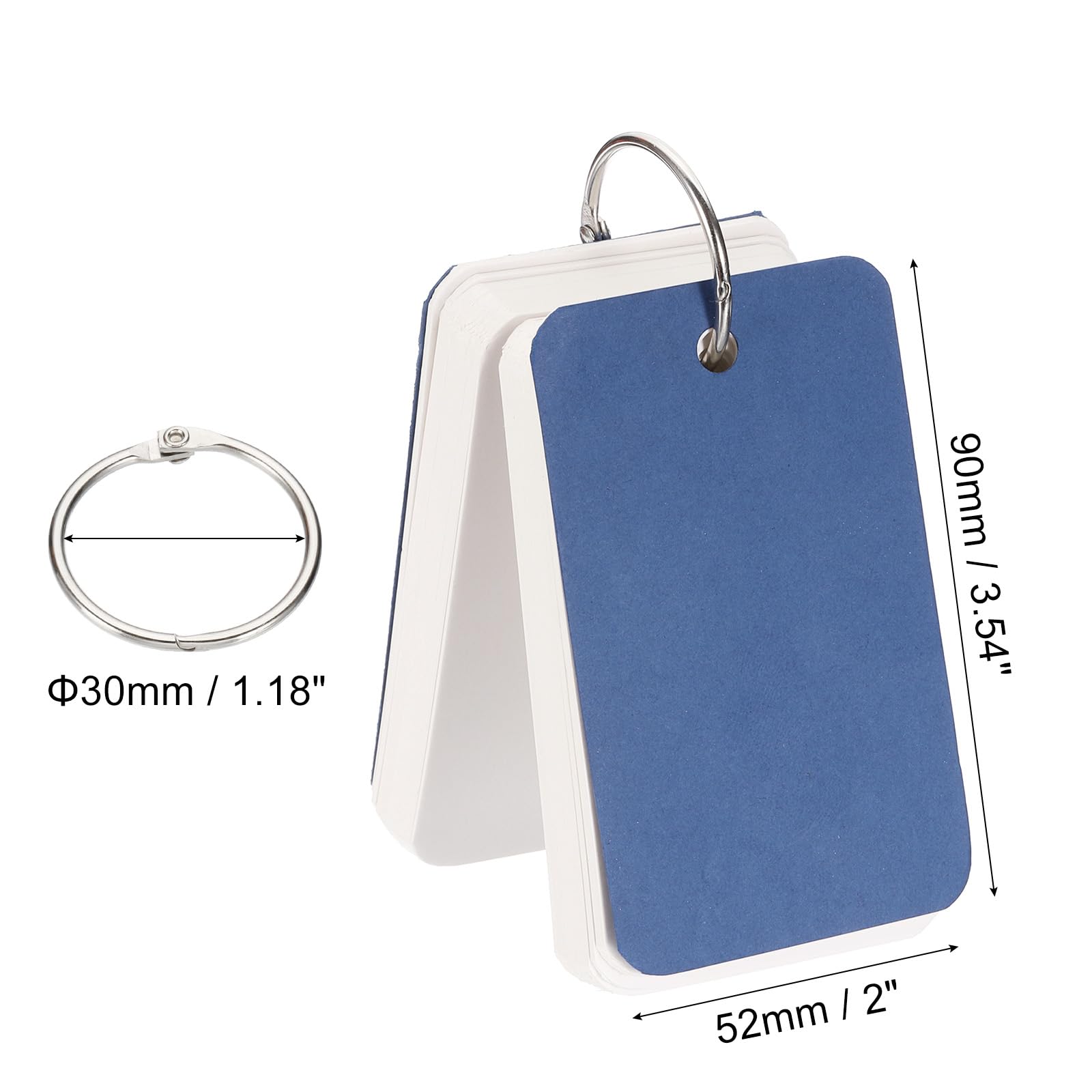 PATIKIL Blank Index Cards with Ring - Image 2
