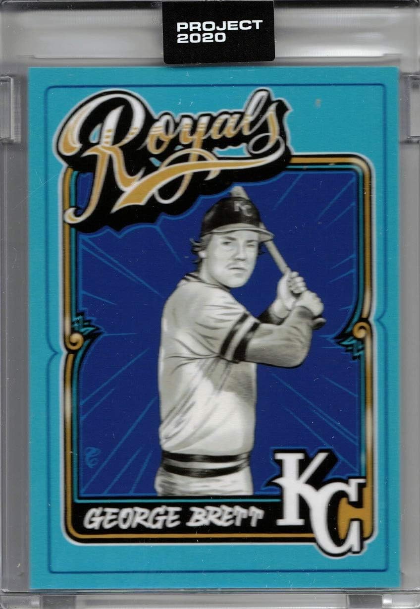 Topps Project 2020 Baseball Card #43 1975 George Brett by Mister Cartoon - Only 3,851 made!