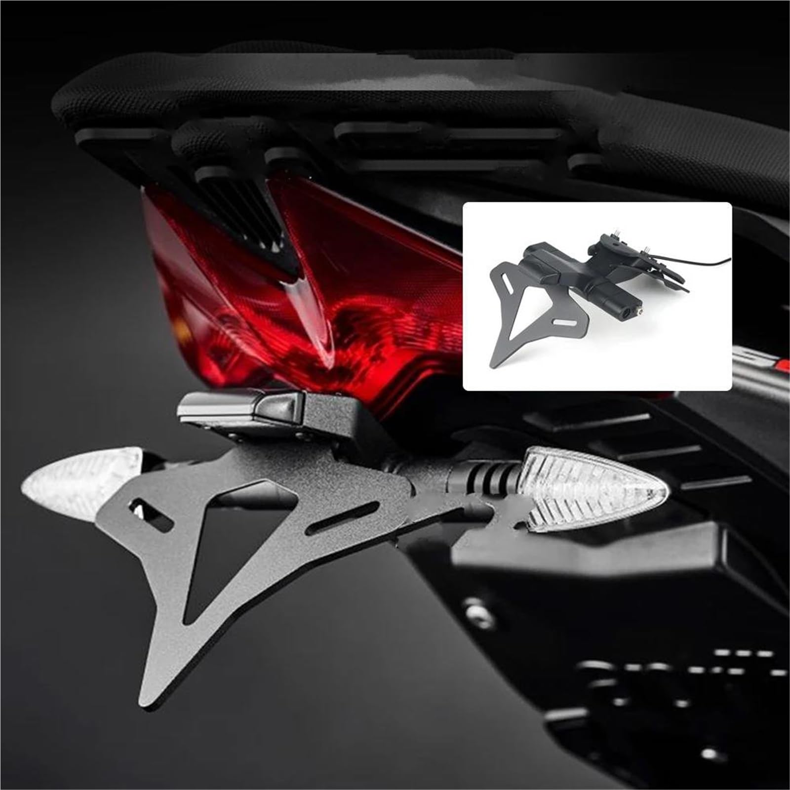 Portatarga Moto Per Aprilia RS660 RSV4 Per Tuono 660 V4 Staffa Per Telaio Contropunta Porta Targa Posteriore Moto A Coda Corta