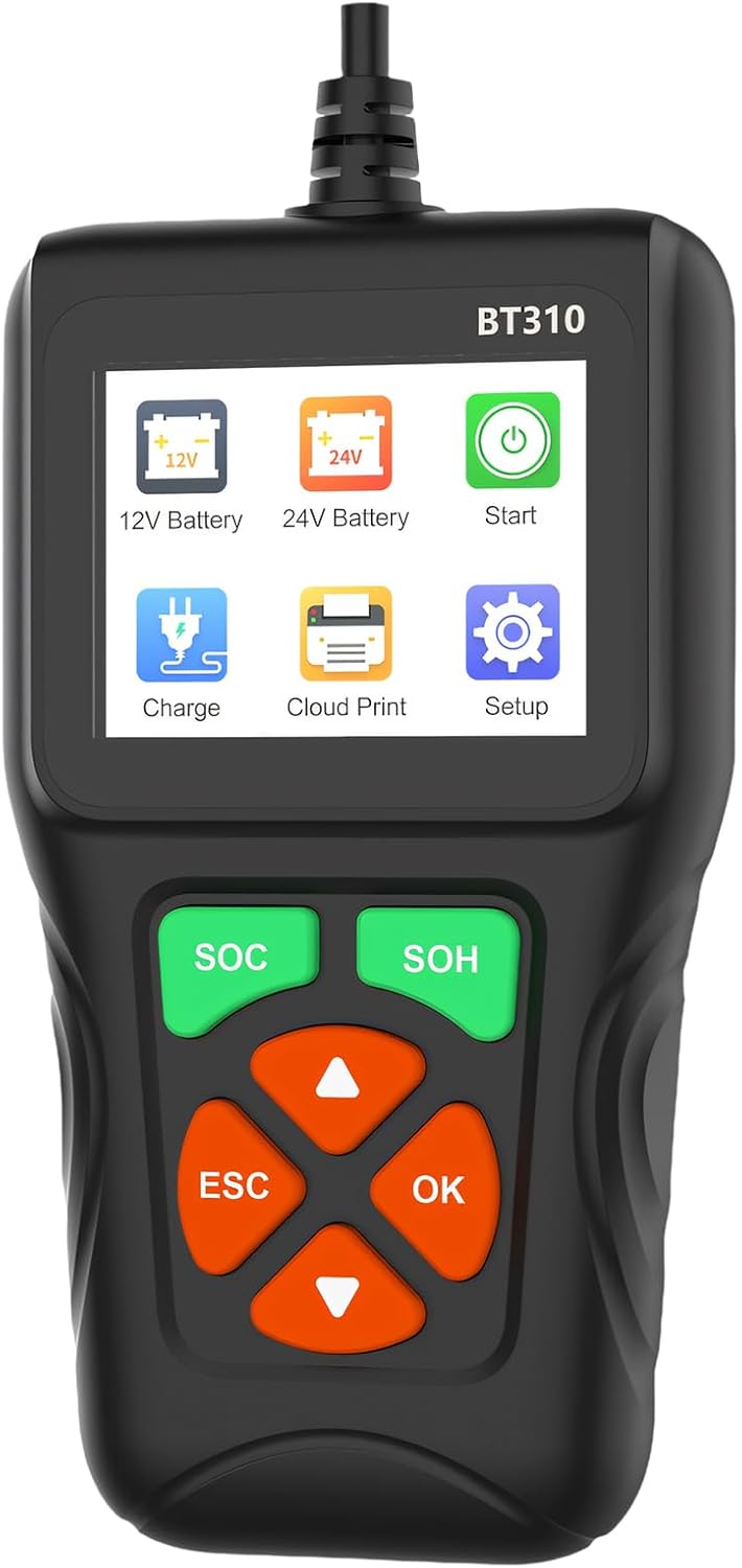 Engine Fault Code Reader with LCD Screen for Automotive Maintenance Easy Battery Condition Device Vehicle Battery Tester