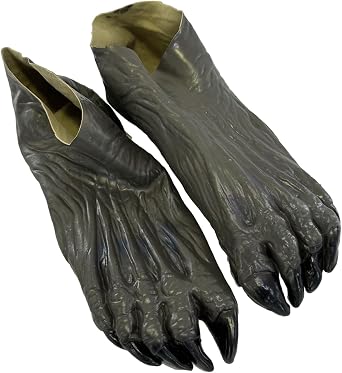 Unisex Adult Wolf Paw Latex Gloves/Shoes Covers Halloween Costume Accessory One Size