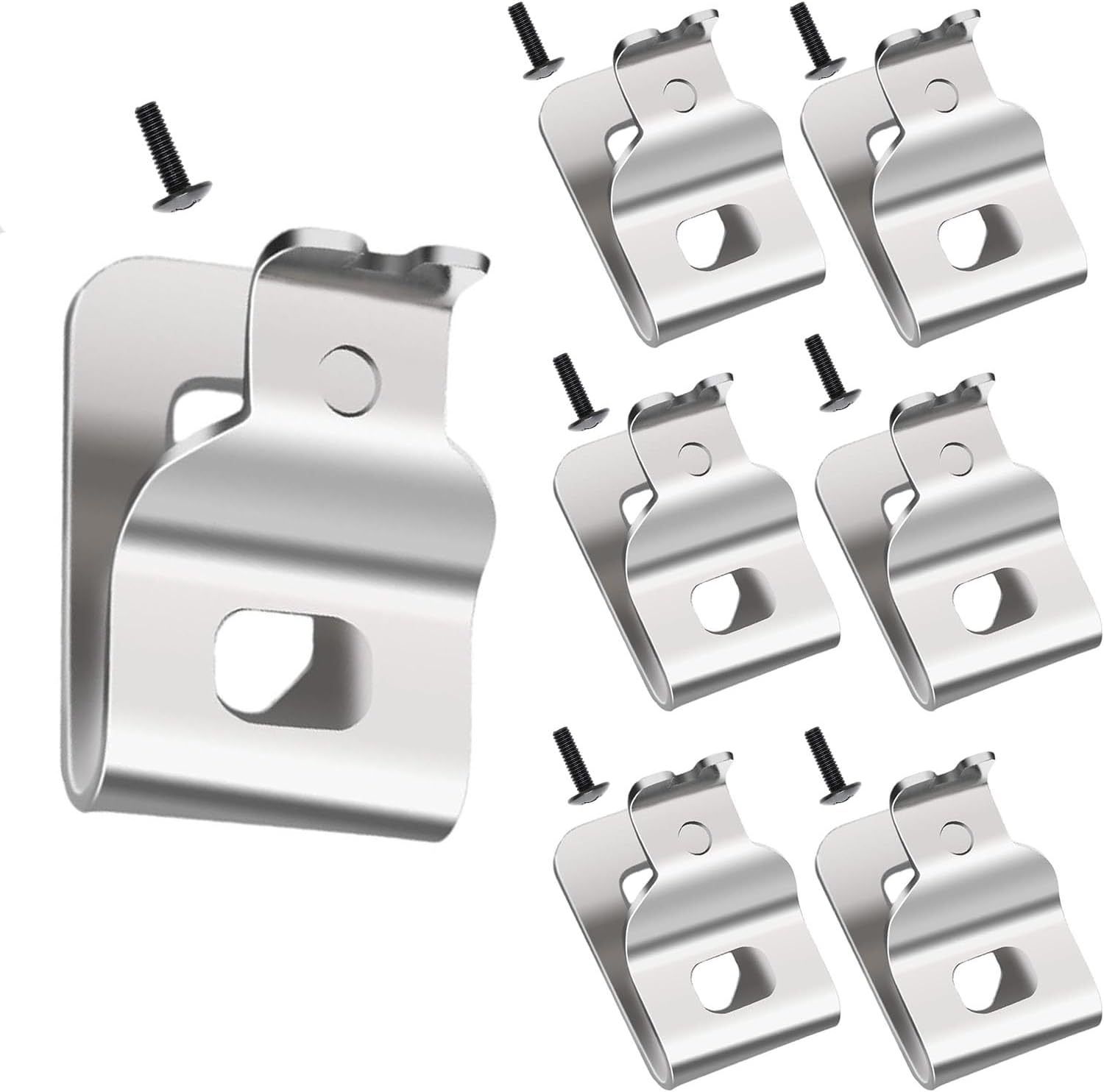 Belt Clips for Dewalt, N268241 Belt Clip Hook Kit for Dewalt N169778 N086039 Fits 20V Max Tools Compatible with DCD980 DCD985 DCD980L2 DCD985L2 Includes Screws and Drill Tool Hooks（7/Pack）