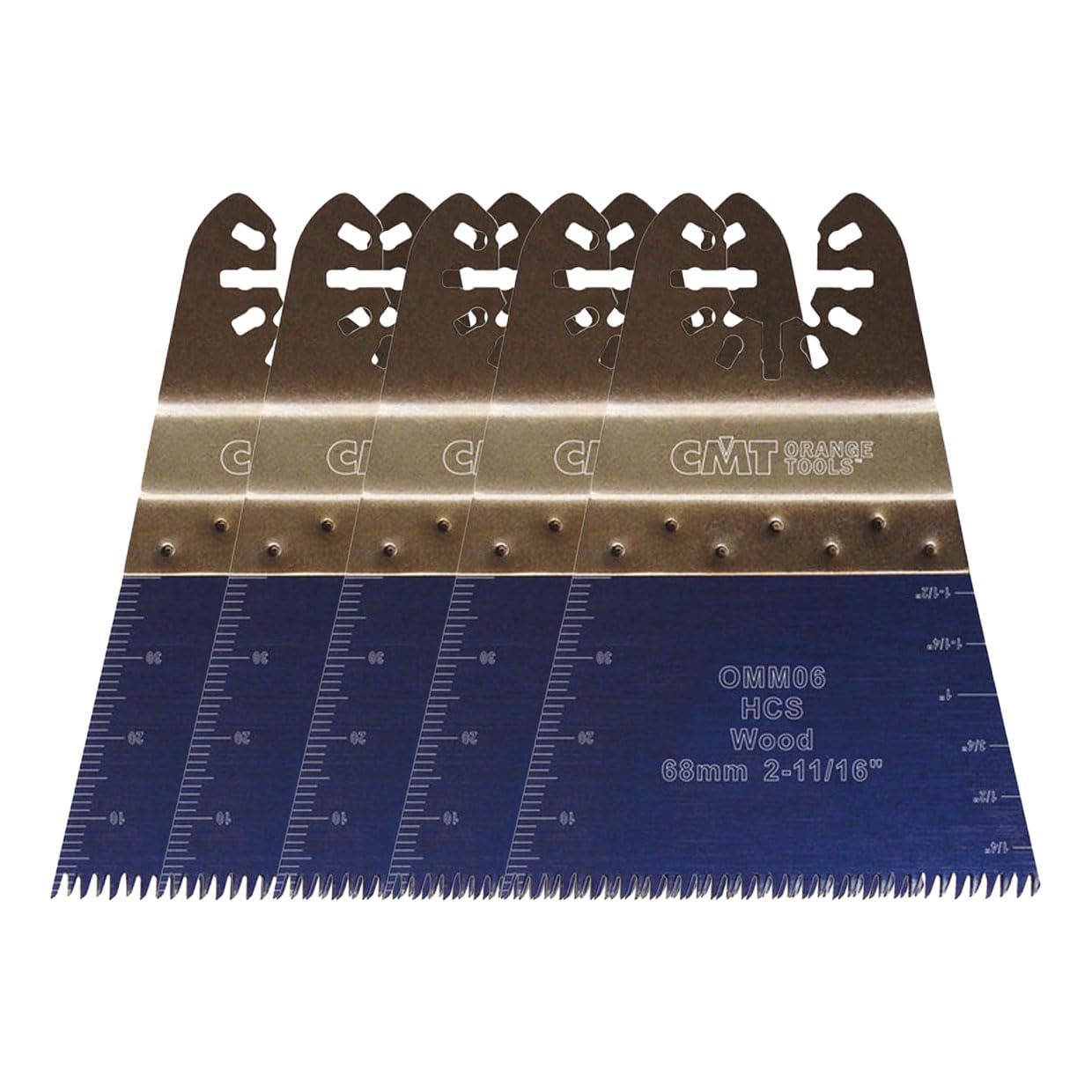 CMT OMM06-X5 Lame taglio di precisione 68mm a dentatura "Giapponese" per legno, Attacco universale, 5 pz