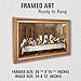 The Last Supper by Leonardo Da Vinci The World Classic Art Reproductions,Giclee Prints Framed WallArt for Home Decor,Image Size:24x12 inches,Gold Art Framed Size:26.75x14.5 inchs