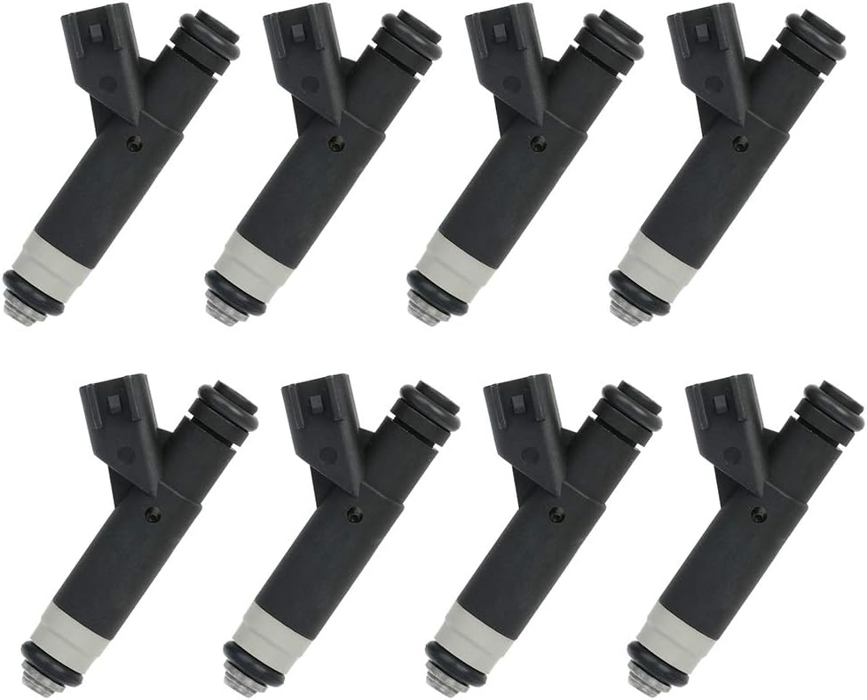 Fuel Injectors ECCPP 8 pcs 4 Holes Fuel Injector Kit 4L3E-9F593-B4C fit for 04-09 Ford E-150 04-05 Ford E-150 Club Wagon 03-09 Ford E-250 04-05 Ford Explorer 04-08 Ford F-150 04 Ford F-150 Heritage