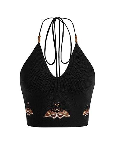Verdusa Halter Top - Small - Black