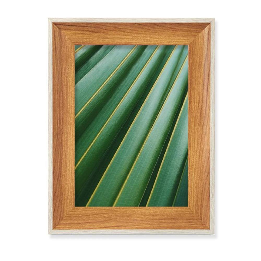 Cadre de photo en bois avec peinture de plante verte pour décoration de bureau et maison