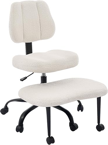 Miniatura 3 de Silla de meditación con patas cruzadas, exquisitos muebles de oficina en casa, ergonómico arrodillado con soporte lumbar y taburete de altura
