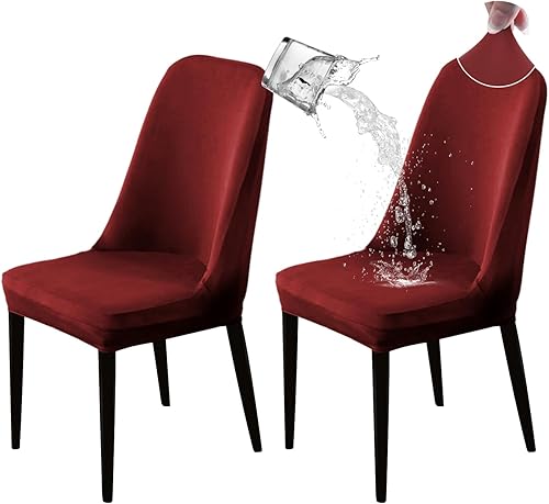 Fundas 100% impermeables para sillas de comedor, paquete de 2 unidades, fundas elásticas de elastano para sillas de comedor, fundas protectoras para disponible en Yaxa Peru