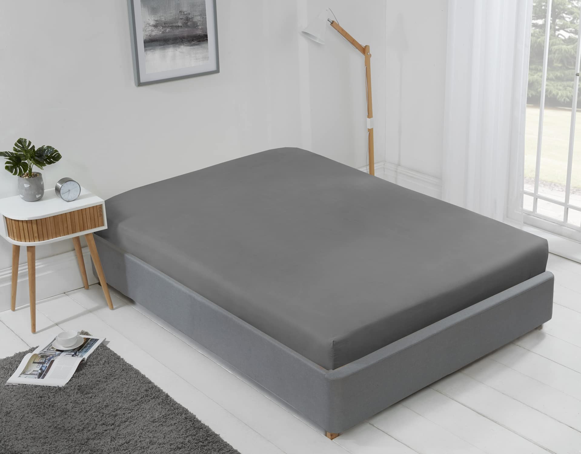 Emma Barclay Lyla Fitted Sheet in Grey - Double