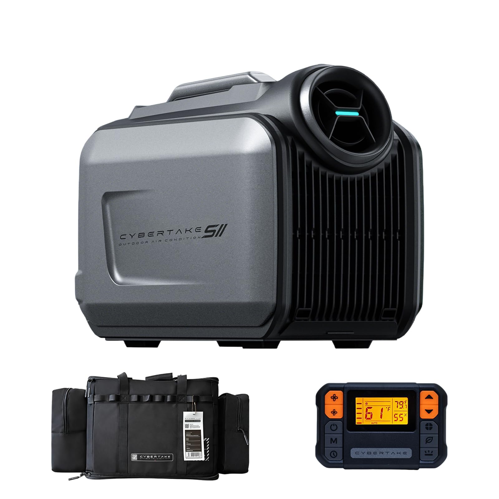 Portable Air Conditioner 5100 BTU 4-in-1 AC Unit with Heater Remote Control Storage Bag Installation Kit Low Power