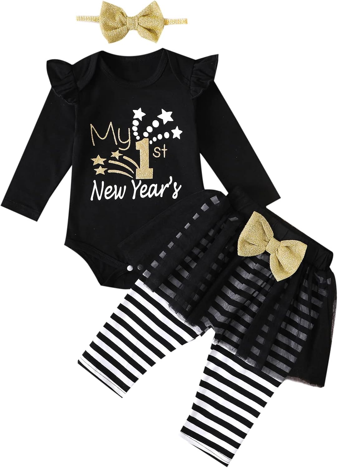 Baby Girl New Year Outfit Newborn My 1st New Year Clothes