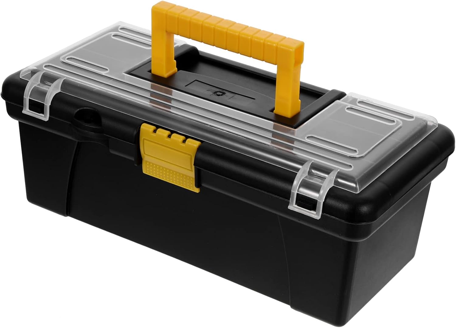 DOITOOL Plastic Tool Box Plastic Tool Box, 12 inch Portable Tool Box Plastic Toolbox for Tool