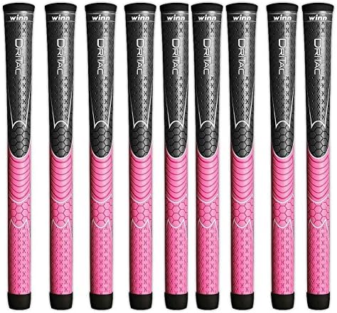Winn Set of 9 New DRI-TAC Ladies Pink Golf Grip. 3DT-GPK DRITAC
