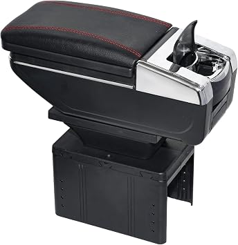 Armrest Console Box, Car, Multifunctional, Accessory Holder, Universal, Movable, Car Storage Box, Interior, Car Armrest, Drink Holder Storage Tray