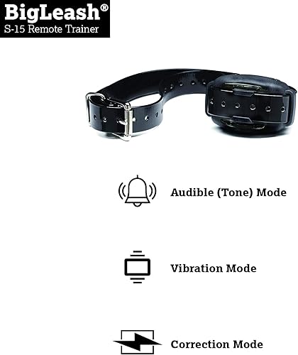 Miniatura 5 de DogWatch S-15 Collar de entrenamiento para perros sin golpes con control remoto de 1/2 milla de alcance, collar de perro con pitido y vibración,