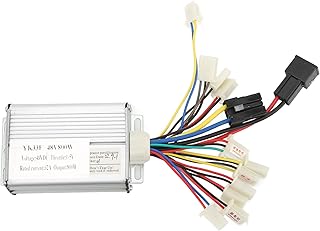 Topyond Controlador de escova de bicicleta elétrica, 48V 800 W scooter elétrico controlador escovado velocidade estável escova de bicicleta elétrica controlador de motor para bicicleta
