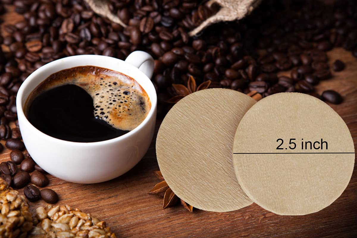 Filtres à Café Ronds En Pulpe De Bois - 350 Pièces - Compatibles Avec AeroPress