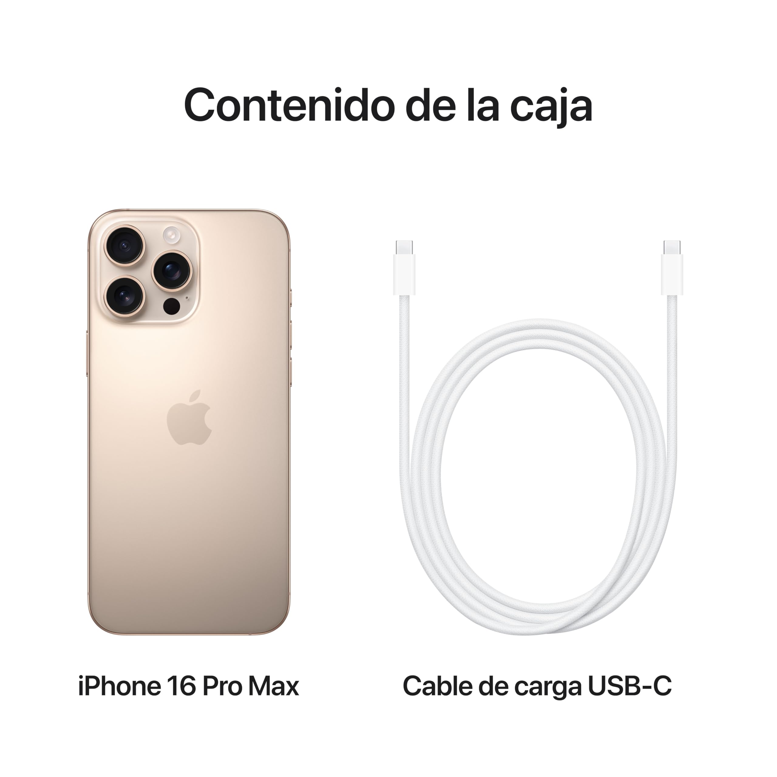 Apple iPhone 16 Pro MAX de 256 GB: Smartphone 5G con Control de Cámara, grabación en 4K a 120 f/s con Dolby Vision y un Gran Salto en autonomía. Compatible con los AirPods; Titanio Color Desierto — view 6
