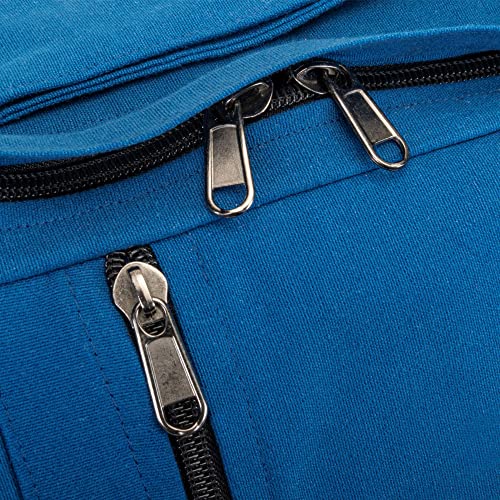 Jadeyoga Macaranga Mat Bag - Yoga Mat Bag & Yoga Mat Carrier W/Adjustable Shoulder Strap, Women & Mens Bag - Yoga Supplies & Yoga Accessories For Women & Men - Organic Cotton Yoga Bag (Royal Blue) #TOP1