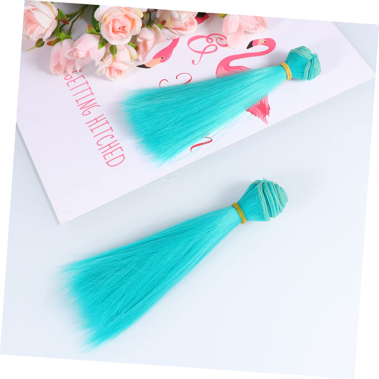 10pcs Fantasy Straight Hair Wig Heat Resistant Easy to Wear for Dolls for Diy Doll Projects Medium