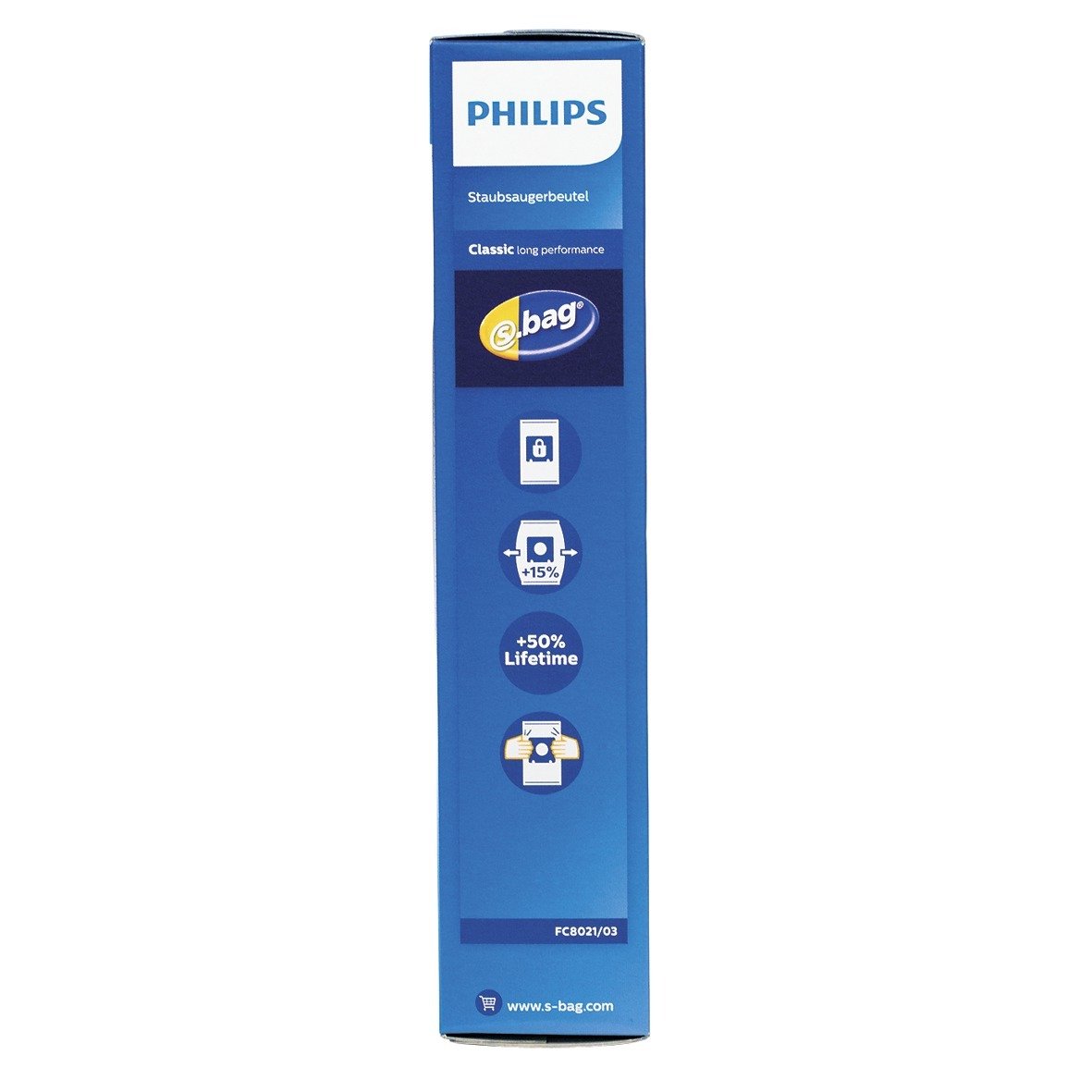 Pack 3 Sacs Aspirateur Philips S-bag Ultra-long - Compatible Philips, Electrolux, Tornado