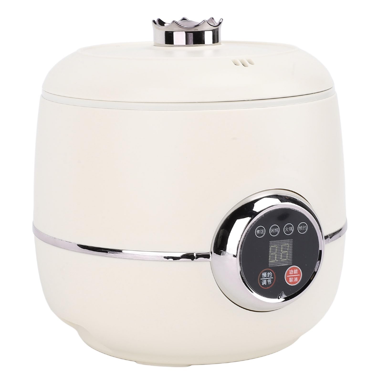 AUNMAS Mini Cuociriso Elettrico 1.6L Antiaderente Cuociriso Multifunzionale Con Riscaldamento 3D Mantenimento Automatico In Caldo Per Piccoli Viaggi In Dormitorio