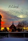 Notebook: Colorful Notebook Picture of Church