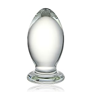 Glass Anal Plug Bomb Butt Plug Trainer G-spot Prostate Massage Sex Toy for Men Women Vaginal Anal Play