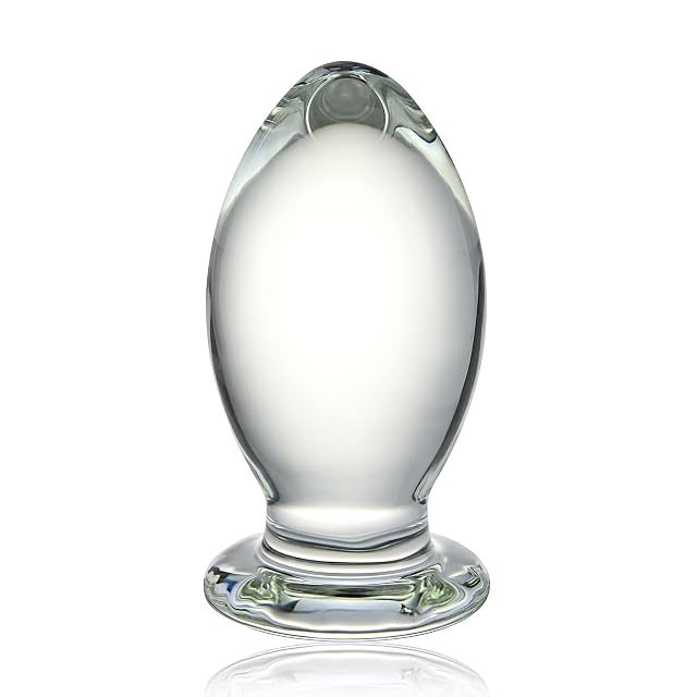 Glass Anal Plug Bomb Butt Plug Trainer G-spot Prostate Massage Sex Toy for Men Women Vaginal Anal Play
