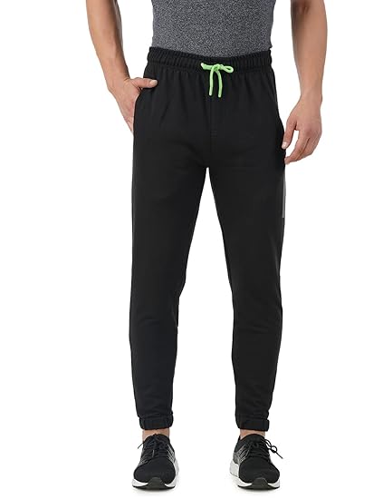 Men's Breathable Cotton Jogger Pants with Elasticated Waistband & Drawstring - Fashion Print, Dry Tech, Anti-Odor, Lightweight, Soft Seams