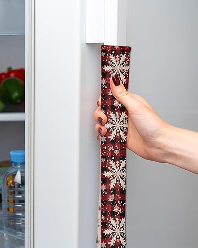 Miniatura 10 de Juego de 2 fundas de arpillera otoñal para manijas de puerta de refrigerador, para lavavajillas, microondas, horno, nevera, estufa,