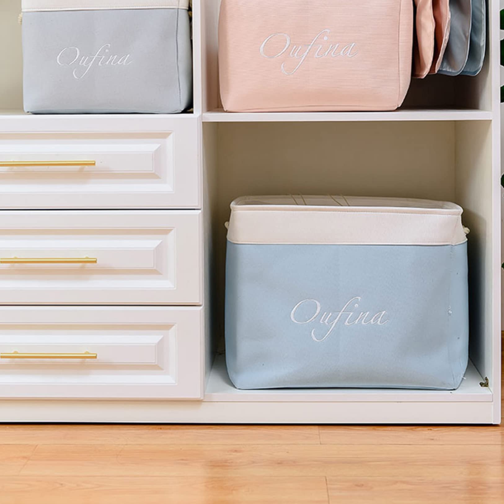 Amazon｜収納ボックス 52*42*43cm 蓋なし 押入れ収納ボックス 防湿